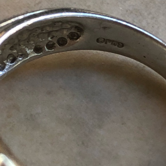 Designer Vintage Peter Brams 14k Sterling Ring - Picture 7 of 8